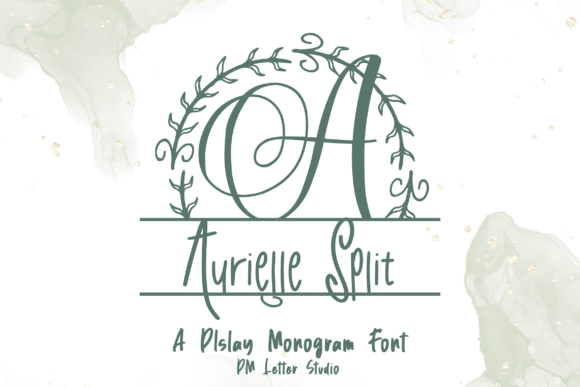 Aurielle Split Monogram: A Typeface for Bold Campaigns