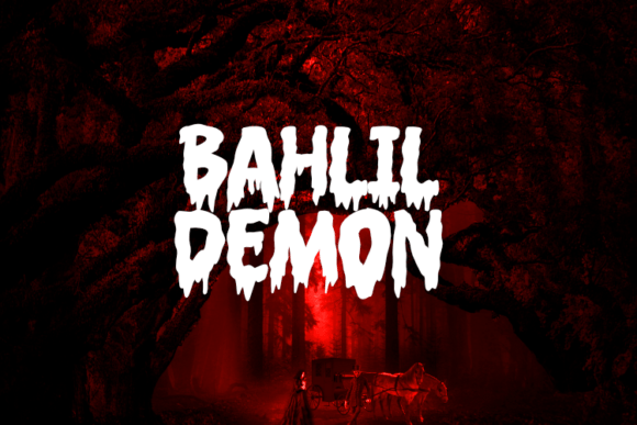 Bahlil Demon: A Spooky Display Font for Small Business Branding