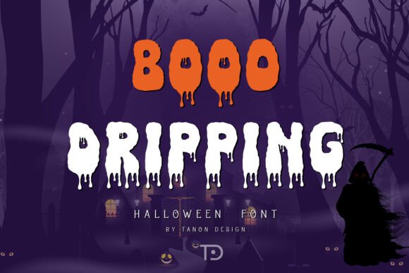 Booo Dripping: A Spooky Typographic Spell