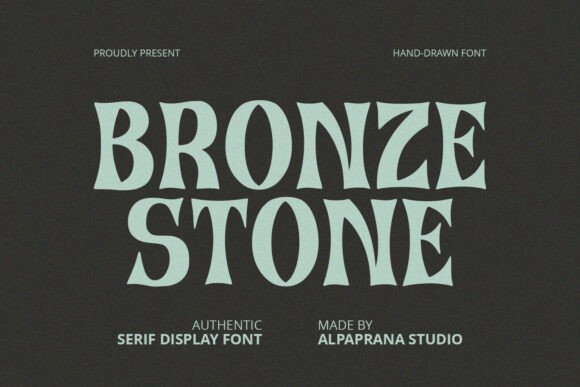 Bronze Stone: A Display Font with Character