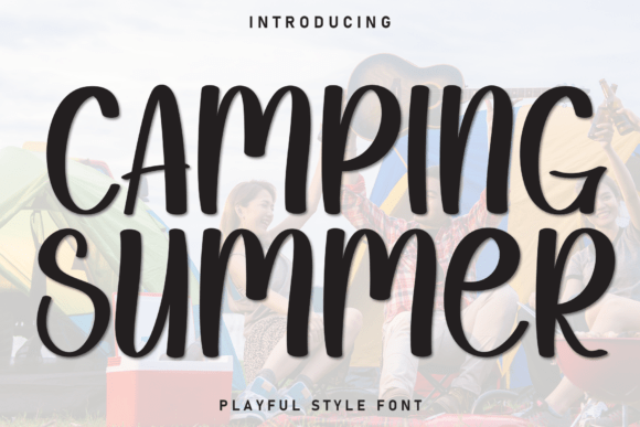 Camping Summer Font for Campaigns