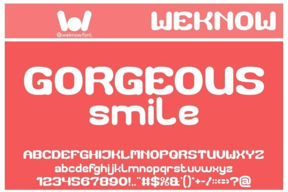 Gorgeous Smile: A Playful Font for Branding Projects