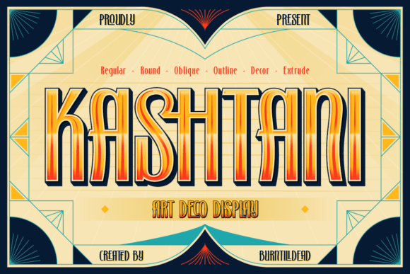 Kashtani: An Art Deco Display Font for Modern Marketing