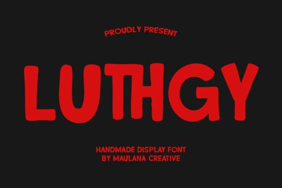 Luthgy: A Handmade Display Font for Creative Crafters