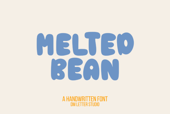 Melted Bean: A Font That Melts Into Your Design