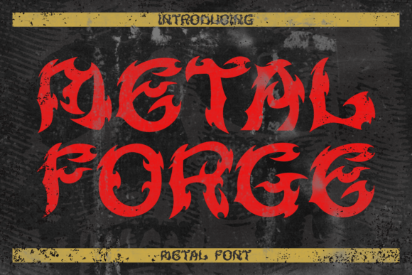 Metal Forge: A Bold Typeface for Editorial Design