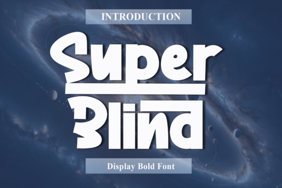 Super Blind Font for Crafters and Designers