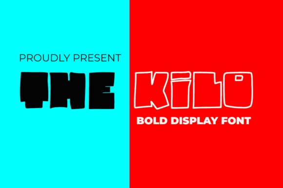 The Kilo: A Bold Display Font for Crafters and Product Creators
